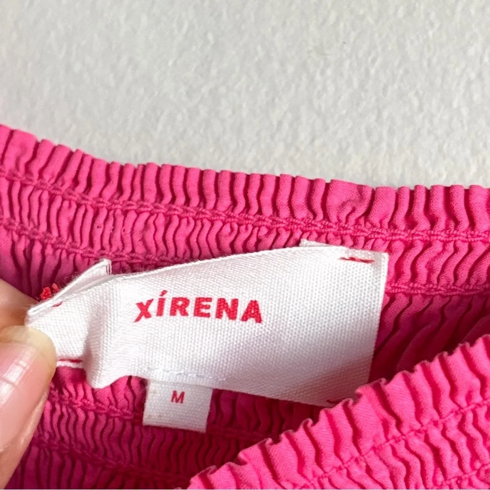XiRENA 100% Cotton Vibrant Pink Long Sleeve Dress
